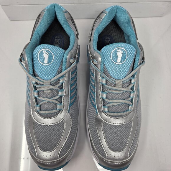 ORTHOFEET 973 Bio Fit Verve 11.5 Turquois Gel Tie-less Orthotic Comfort Sneakers - Picture 4 of 9